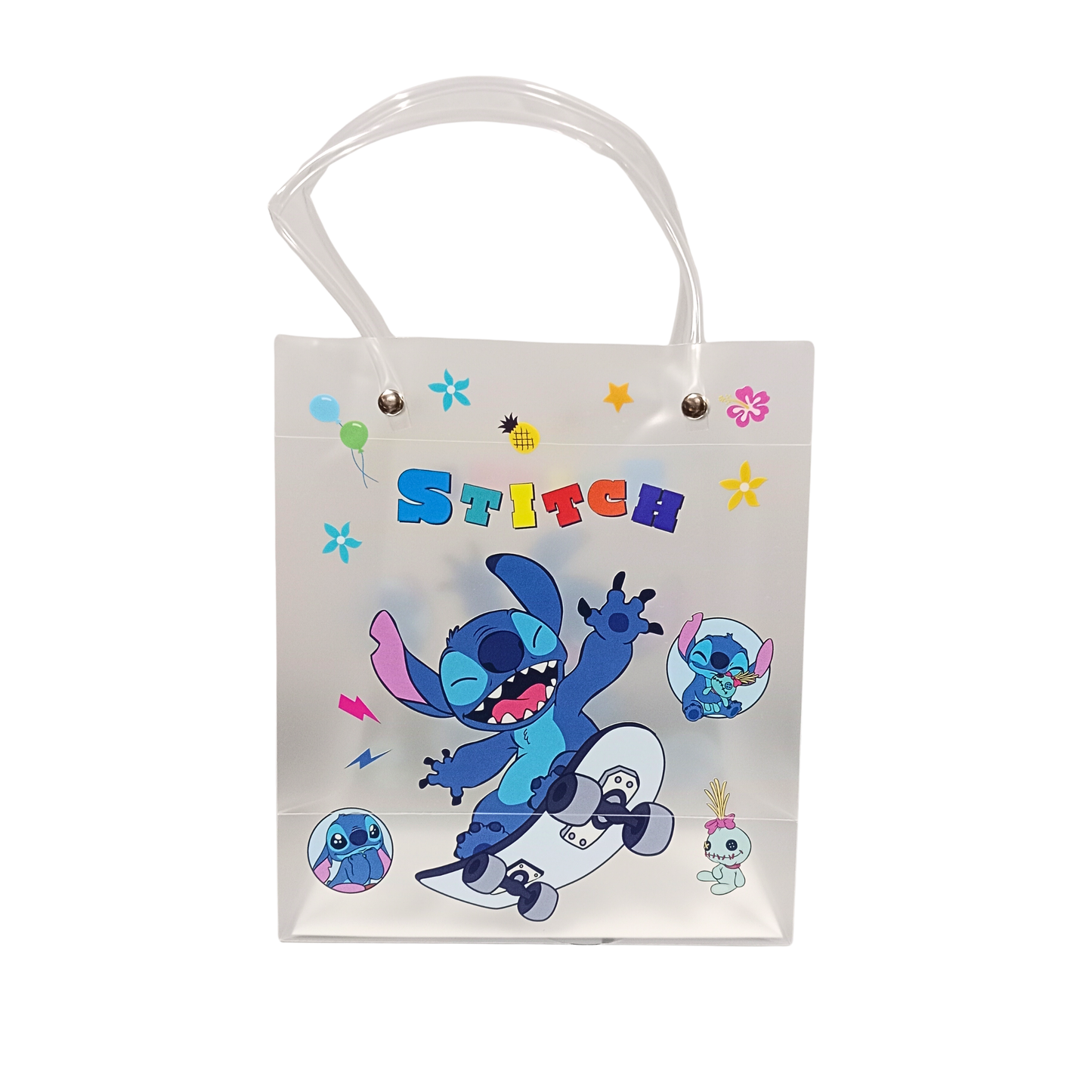 20538 Transparent Stitch Cartoon Print Bag {Random Design}