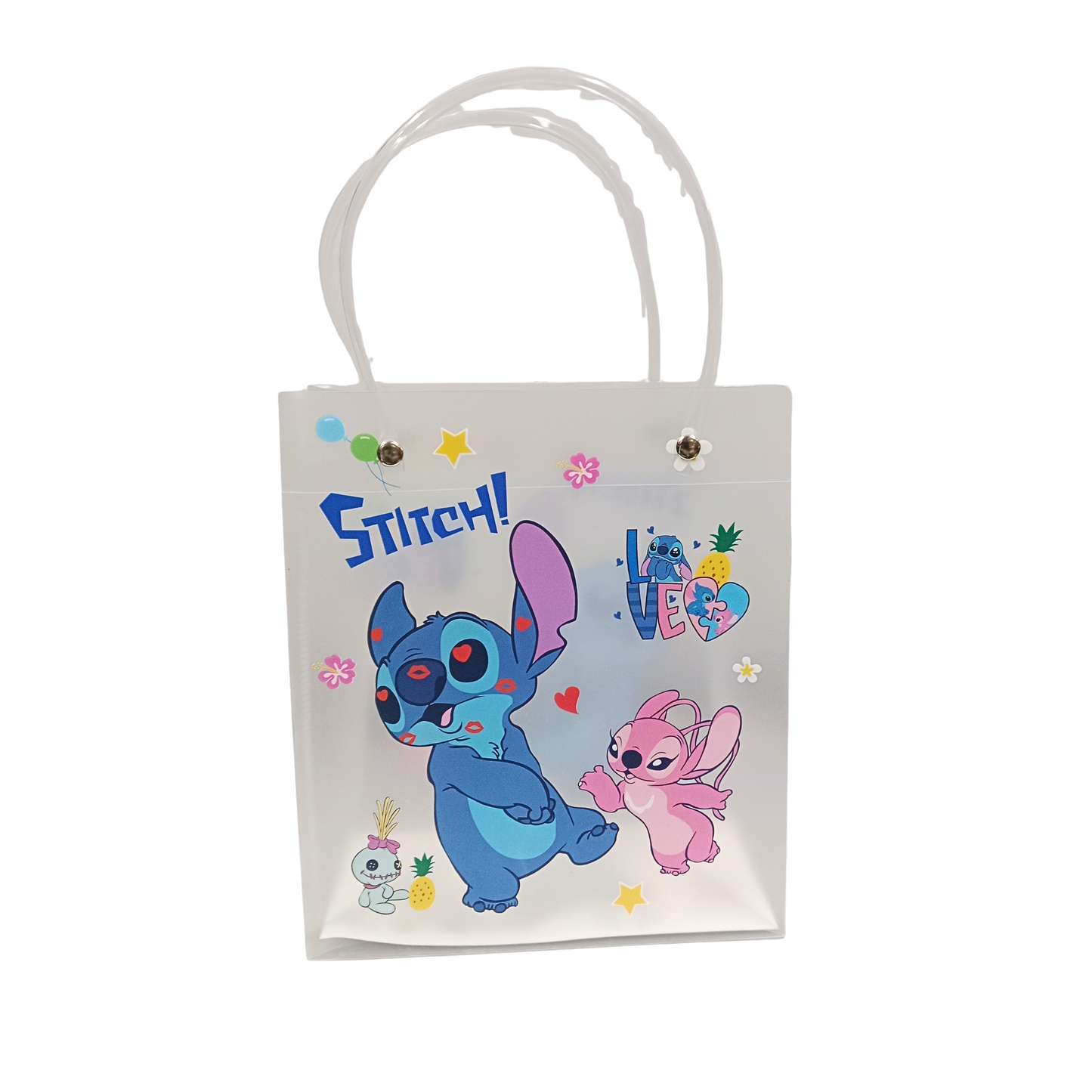 20538 Transparent Stitch Cartoon Print Bag {Random Design}