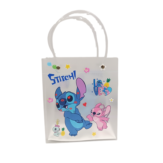 20538 Transparent Stitch Cartoon Print Bag {Random Design}