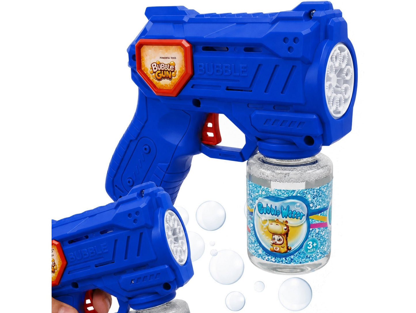 333-44 Electric Bubble Gun for Kids , Automatic Bubble Maker with LED Lights | Leak-Proof Bottle