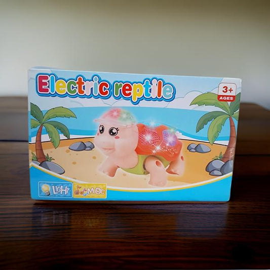 707-3 Tortoise 3D Small Size with Light and Music I Electric Reptile Light & Music Toy Toddle for Baby boy & Girl