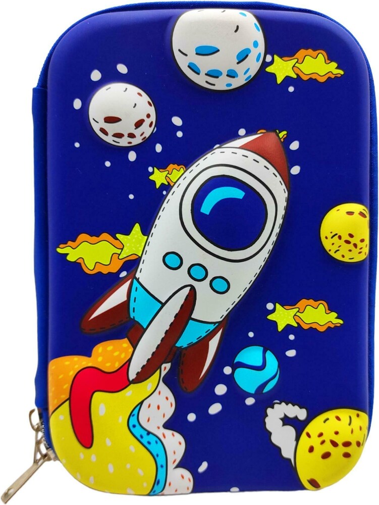 10555 Space Astronaut 3D Hardtop EVA Pencil Case - Kids Large Stationery {Random Design}