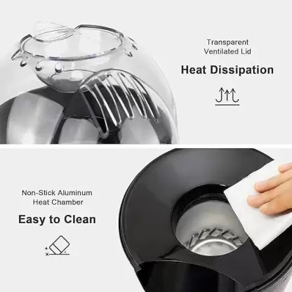 10326 Hot Air Popcorn Machine and Home Use Electric Big Popcorn Machine,Automatic Instant Popcorn Maker Stylish Design, 1200 W Electric Oil Free Maker with Measuring Cup Carnival.