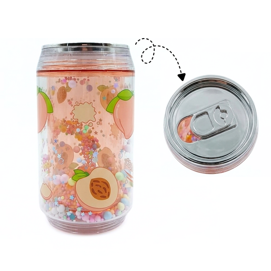 8357 Water Bottle Magic Ice Cold Bottle Cute Crushed Ice Gel Refrigerated Bottle Transparent Coffee Juice Milk Tea Drink {Random Color}