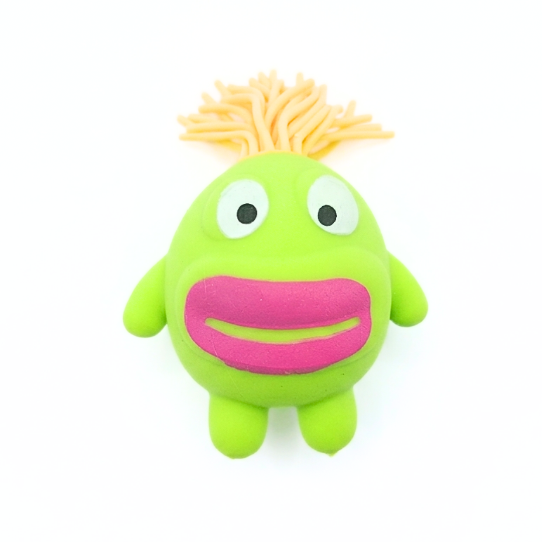 10728 { 3 Pcs } Stretchy Squishy Monster Stress Relief Ball Pulling Hair Squeezable Funny Squish Toy for Kids Birthday Gifts Party