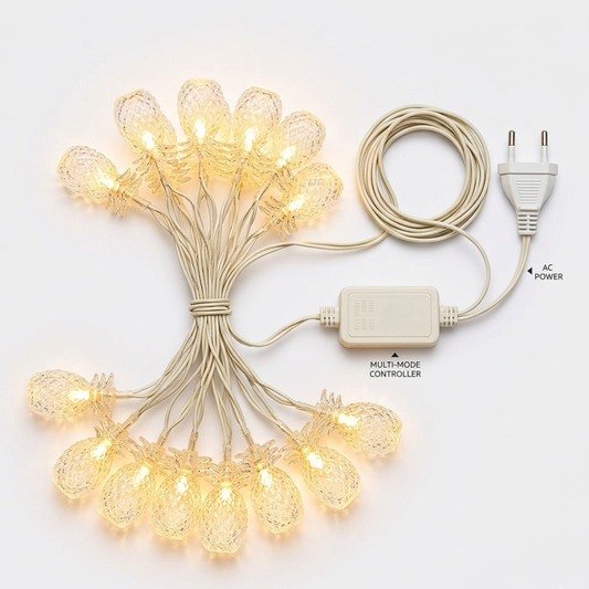 KT-L-164 Crystal Flower LED Decorative String Light, Multicolor and Golden Color {Random Design}