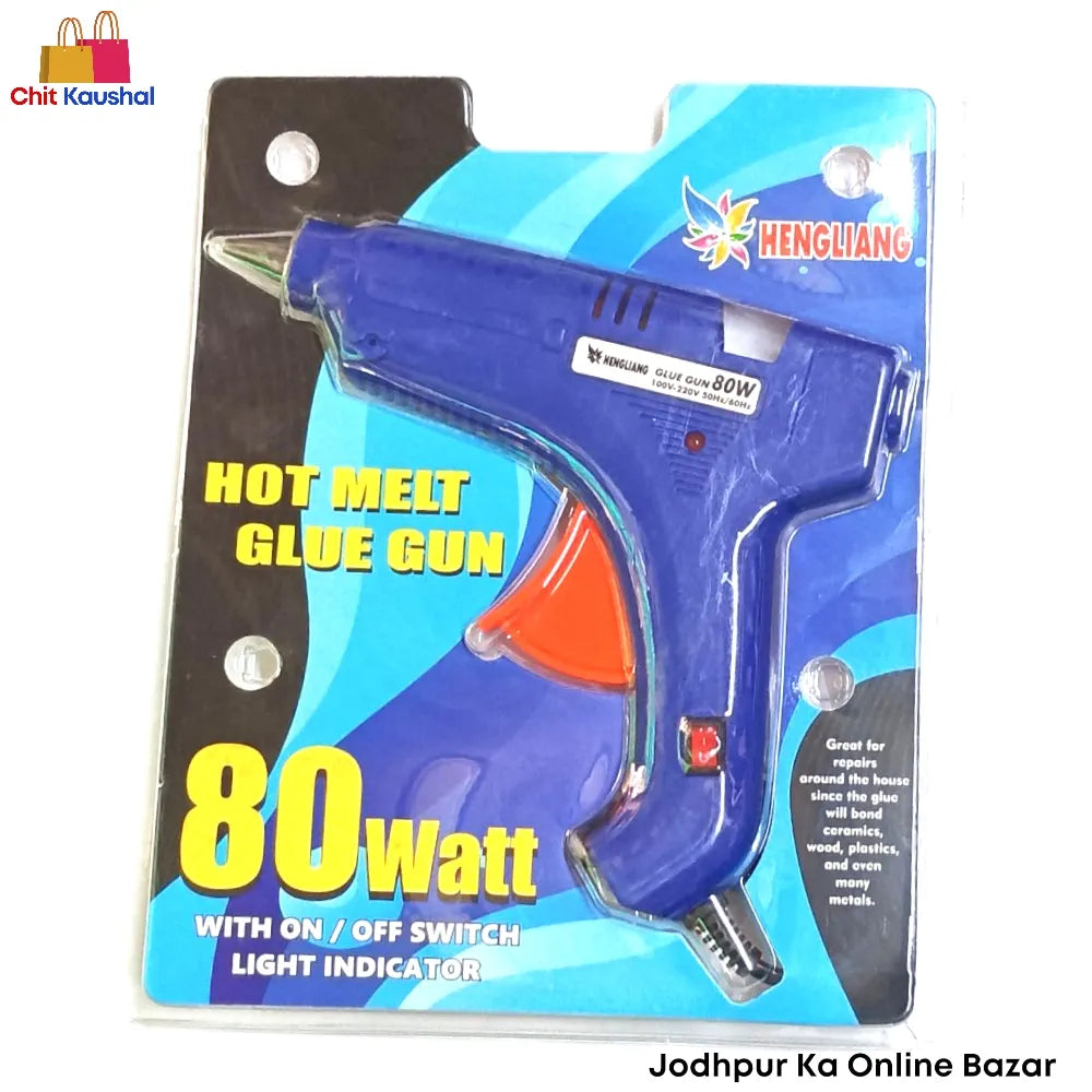 10847   80W Hot Melt Glue Gun With On-off Switch Anti Drip Heavy Duty Industrial Leak Proof DIY Projects for School Arts & Craft and Quick Repairs