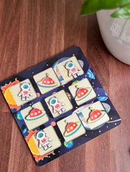 20751 XO Game Wooden Tic Tac Toe Game|Classic Board Game for Adults and Kids|Brain Development Toy for Ages 3+ Ideal Best Return Gift {Random Design}
