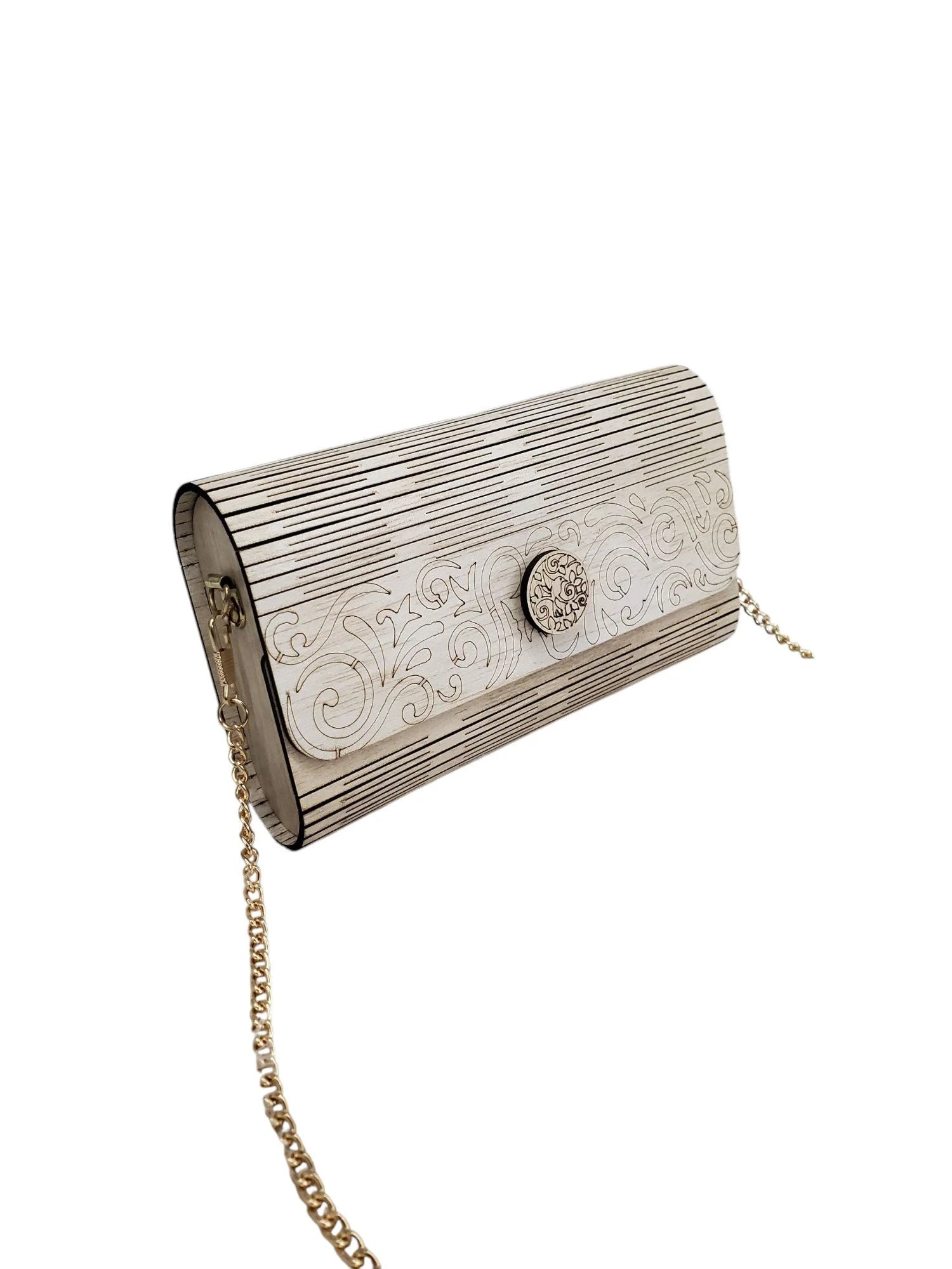 10498 Handcrafted Wooden Purse for Women