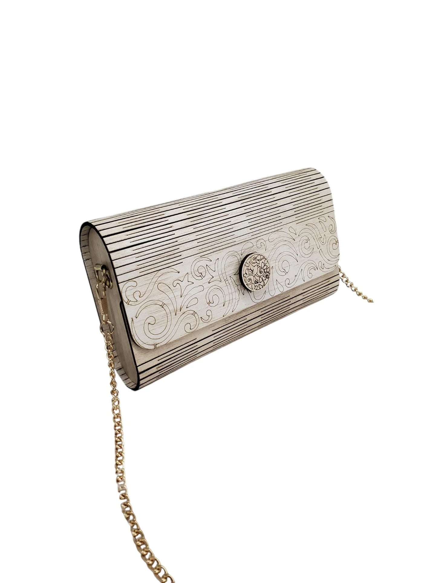 10498 Handcrafted Wooden Purse for Women