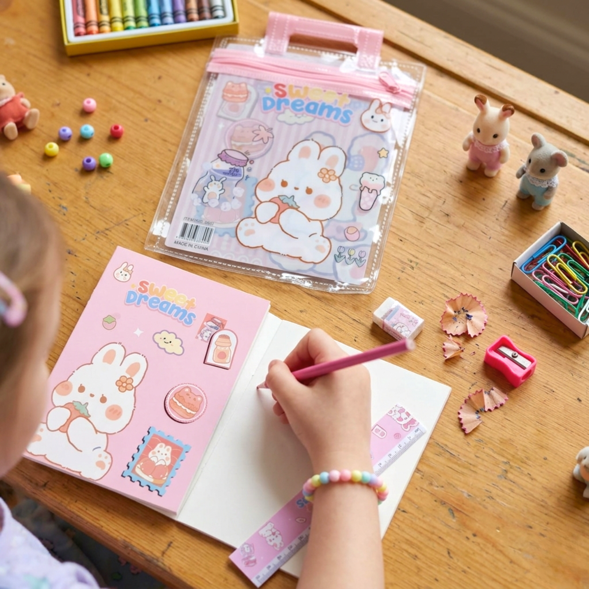 20495 Cartoon Theme Stationery Set {Random Color}