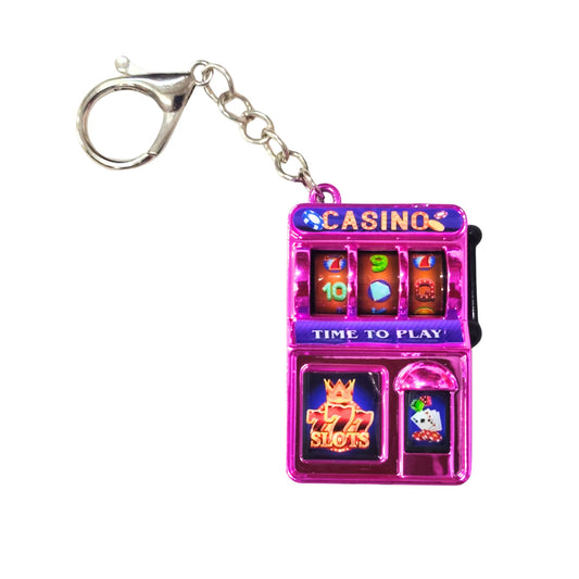 20749 Casino Lucky Slots Jackpot Machine Keychain Mini Toy, Fun Gift for Kids
