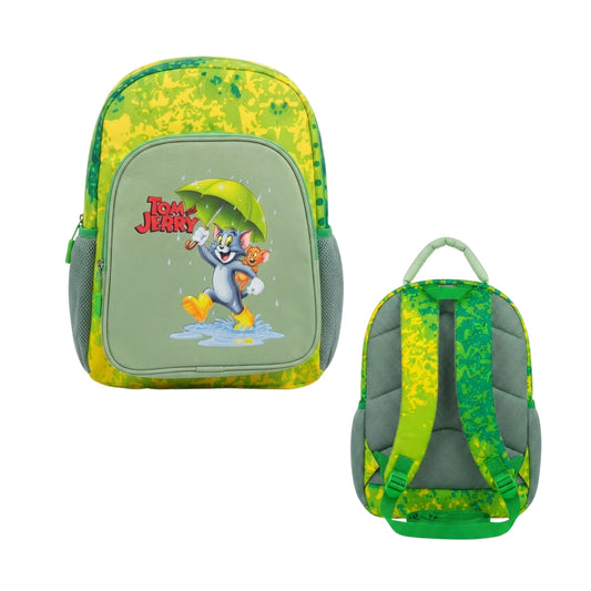 20785 Kids School Bag Backpack with Cartoon Print | 3 Compartments School Bag for Boys & Girls Size=44*26*15Cm {Random Design}