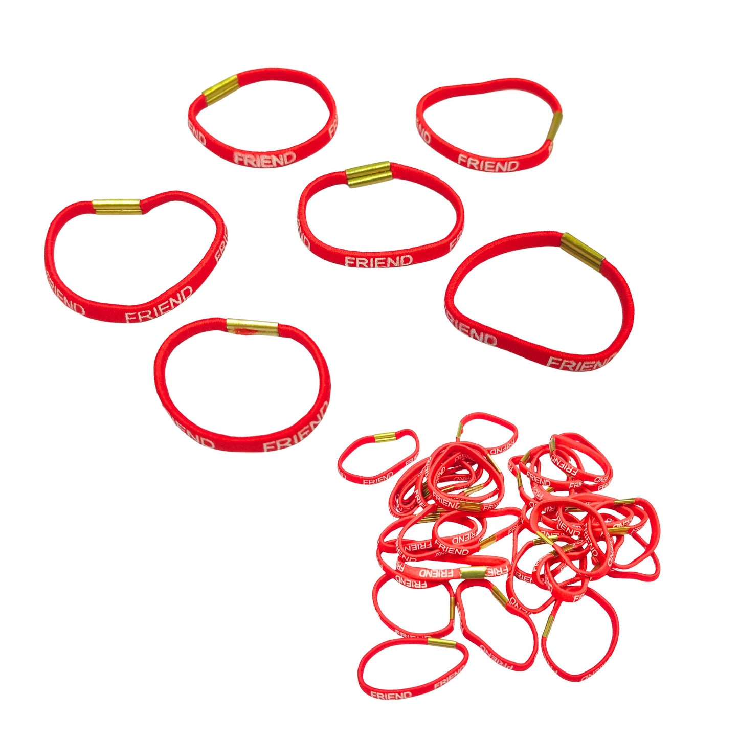 20790 {90 Pcs} Red Friendship Band Set for Boys and Girls