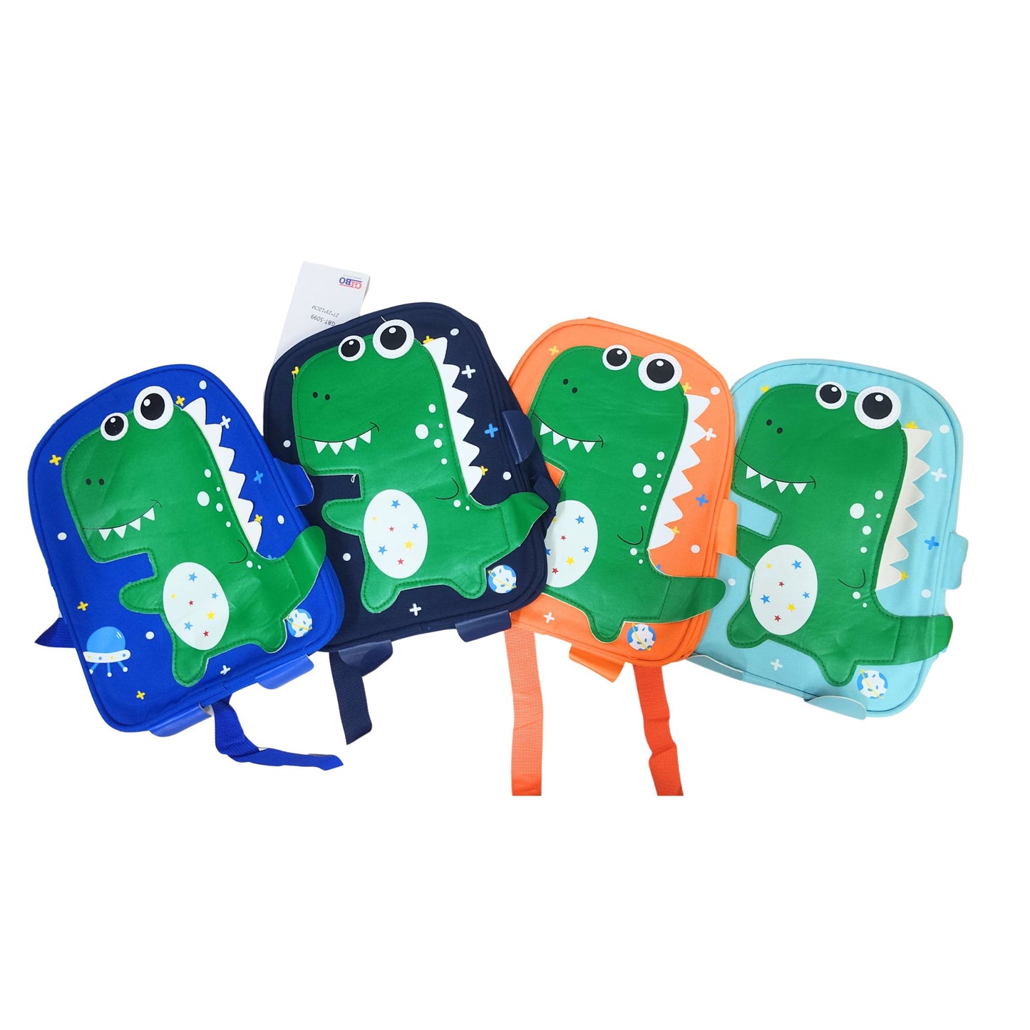 5099 Dino Thems School Bag For Kids Waterproof Lightweight & Breathable Multi-Purpose Preschool Kindergarten Small Backpack 1 Department Size=27*20*10 Cm {Random Color}