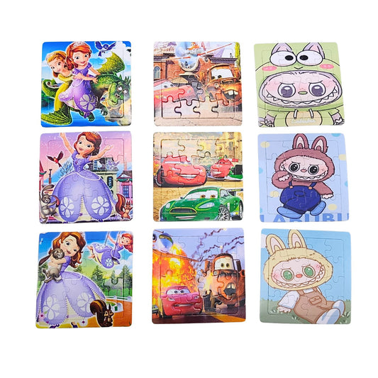 20614  Cartoon 3 Puzzle set Random Design