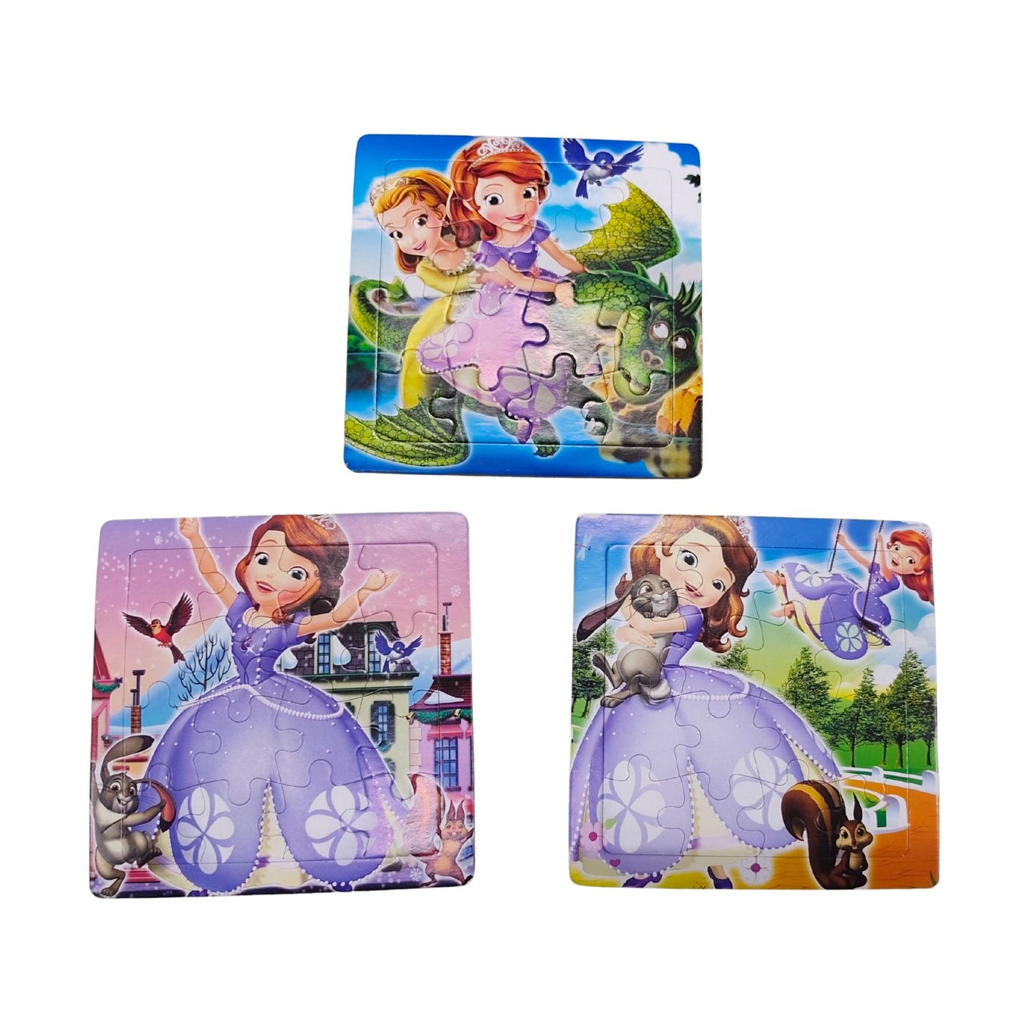 20614  Cartoon 3 Puzzle set Random Design