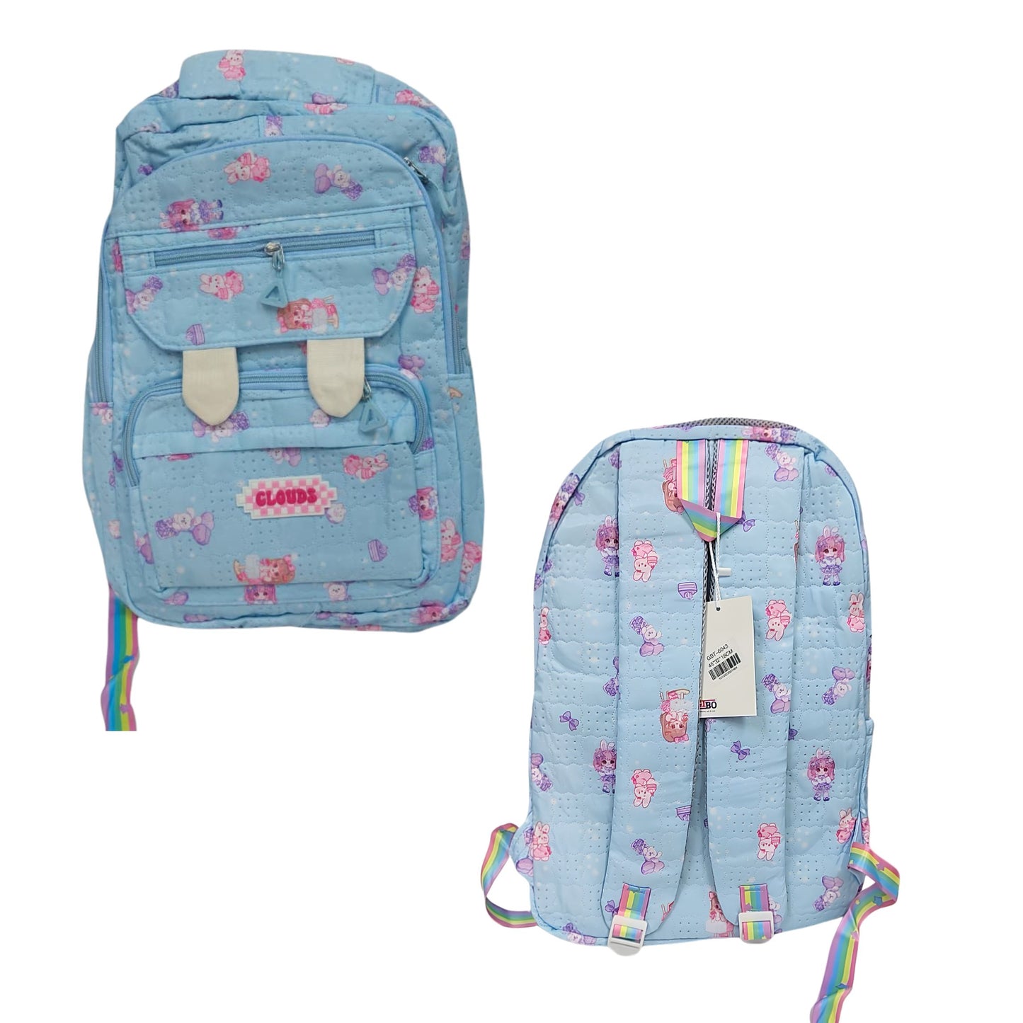 6043 Stylish Backpack for Kids Size=45*25*15Cm {Random Color}
