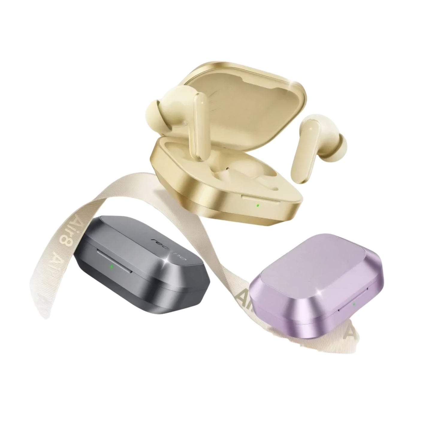 20626 Air Buds 8,11mm+6mm Dual Dynamic Bass Drivers,58Hrs Playtime, 55dB ANC,6 Mic ENC, 45ms Low Latency, 360° Spatial Audio {Random Color}