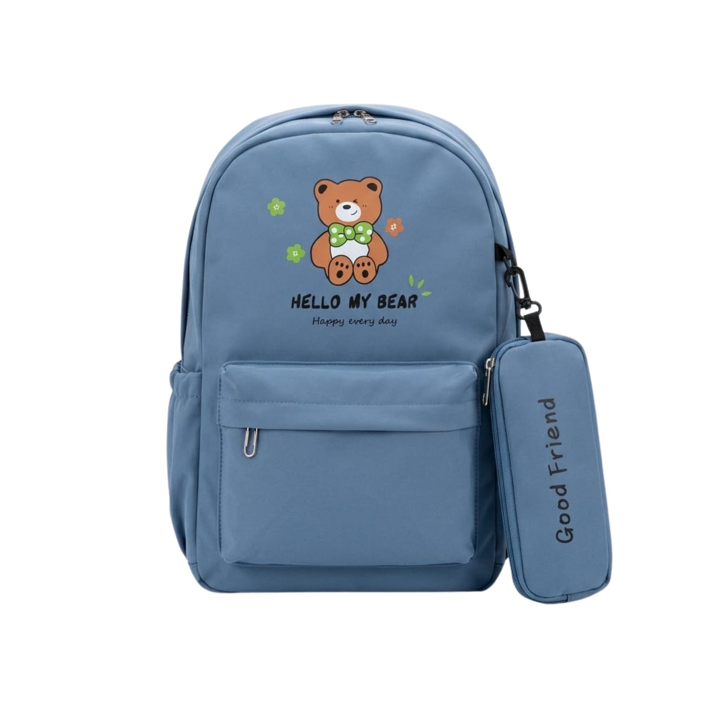 6219 Lovely Bear Backpack for Kids | Girls and Boys  - Collage School & Travel Size= 42*28*12 Cm {Random Color}