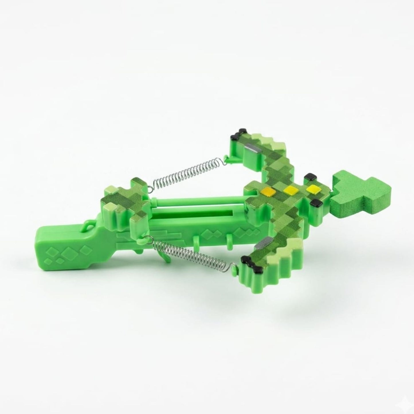 20706 Pixel Creeper Spring Crossbow Toy Launcher for Kids | Block Style Action Toy {Random Color}