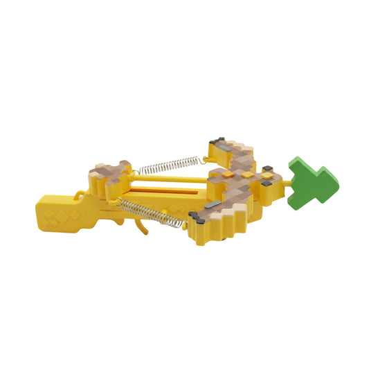 20706 Pixel Creeper Spring Crossbow Toy Launcher for Kids | Block Style Action Toy {Random Color}