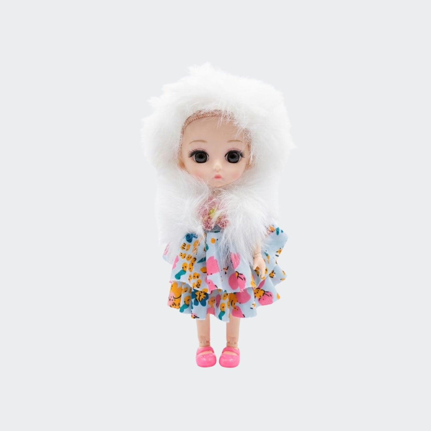 20708 Folding Cute Baby Doll Hanging Keychain {Random Color}