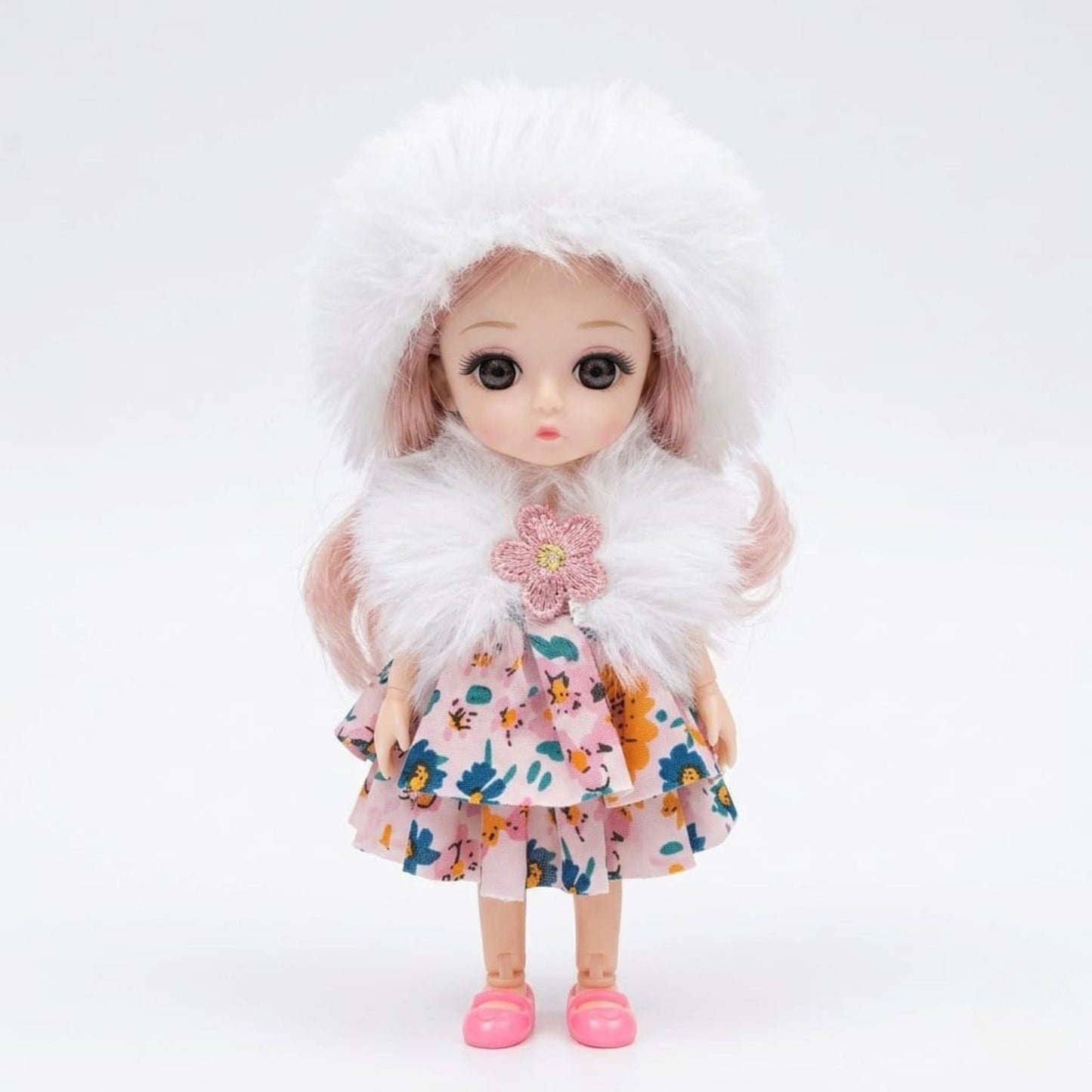 20708 Folding Cute Baby Doll Hanging Keychain {Random Color}