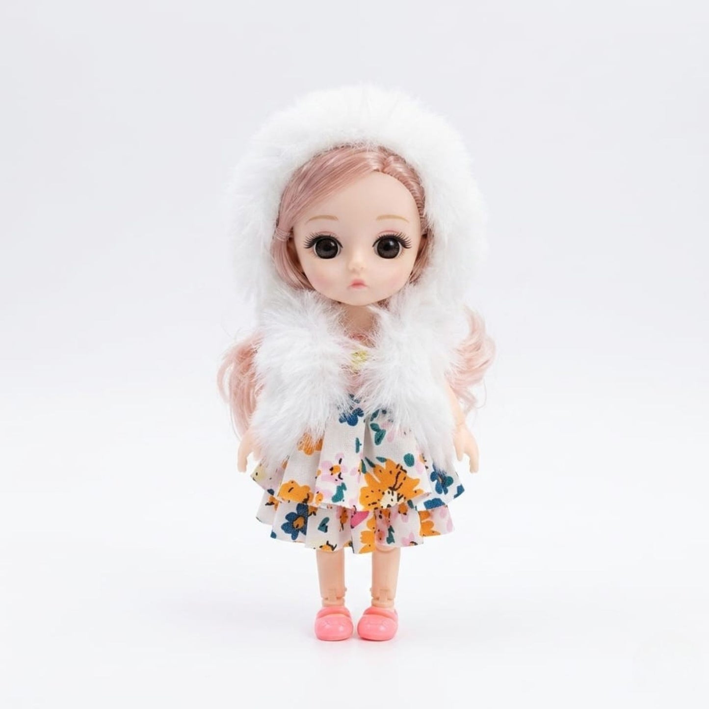 20708 Folding Cute Baby Doll Hanging Keychain {Random Color}