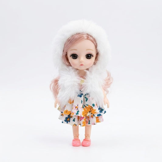 20708 Folding Cute Baby Doll Hanging Keychain {Random Color}