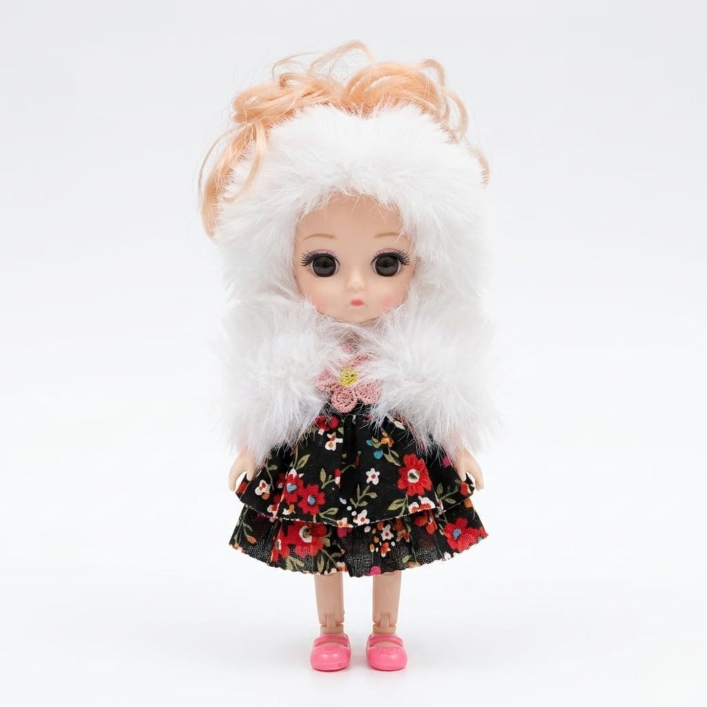 20708 Folding Cute Baby Doll Hanging Keychain {Random Color}