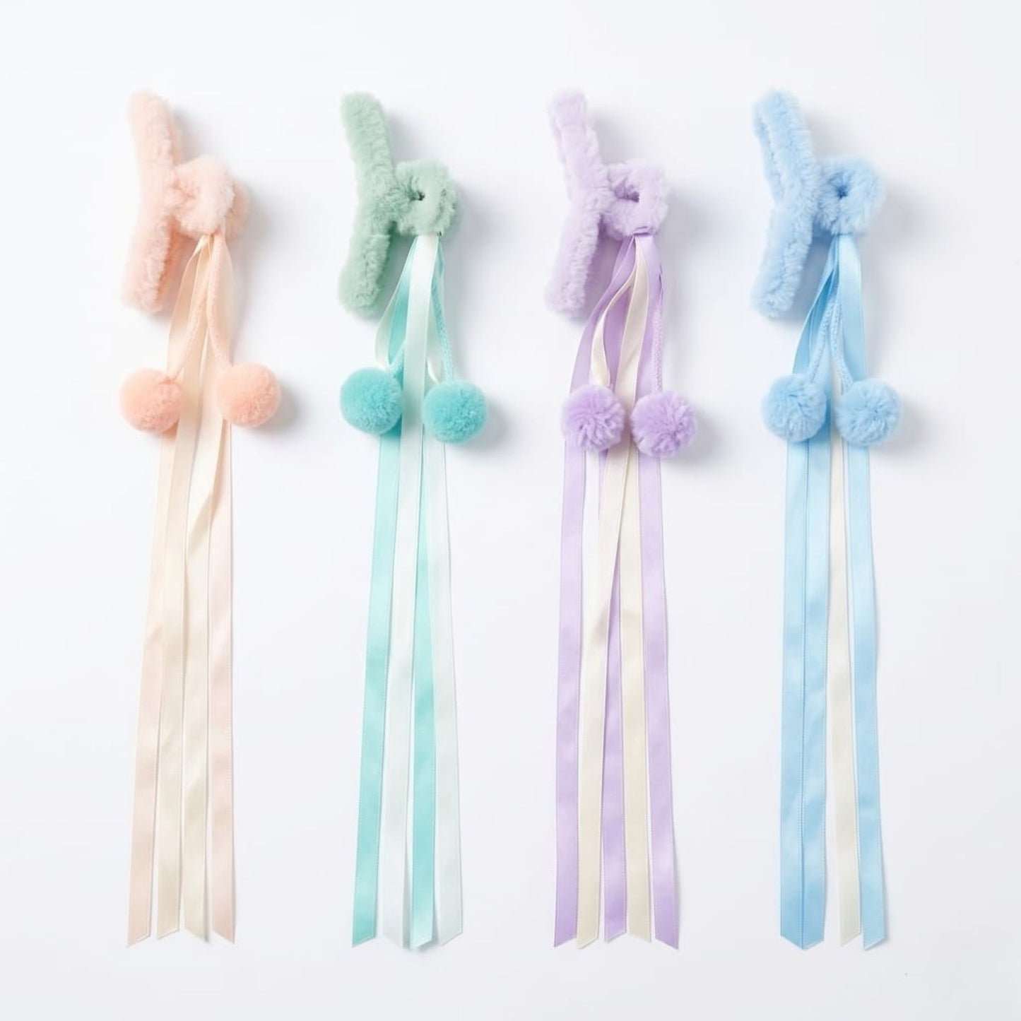 20640 Claw for Women Fluffy Plush Hair Clips Soft Winter Clamps for Thin Thick Long Hair Super Grip Elegant Hair Clips Gifts For Girls {Multicolor}