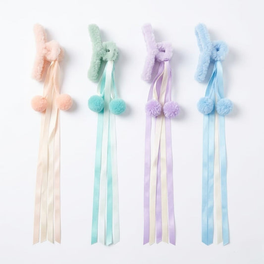20640 Claw for Women Fluffy Plush Hair Clips Soft Winter Clamps for Thin Thick Long Hair Super Grip Elegant Hair Clips Gifts For Girls {Multicolor}