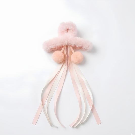 20640 Claw for Women Fluffy Plush Hair Clips Soft Winter Clamps for Thin Thick Long Hair Super Grip Elegant Hair Clips Gifts For Girls {Multicolor}