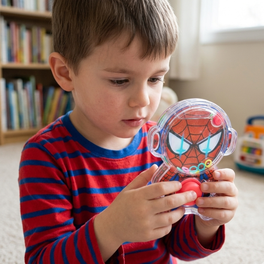 333M Single Button Water Ring Toss Game – Action Figure {Random Design}