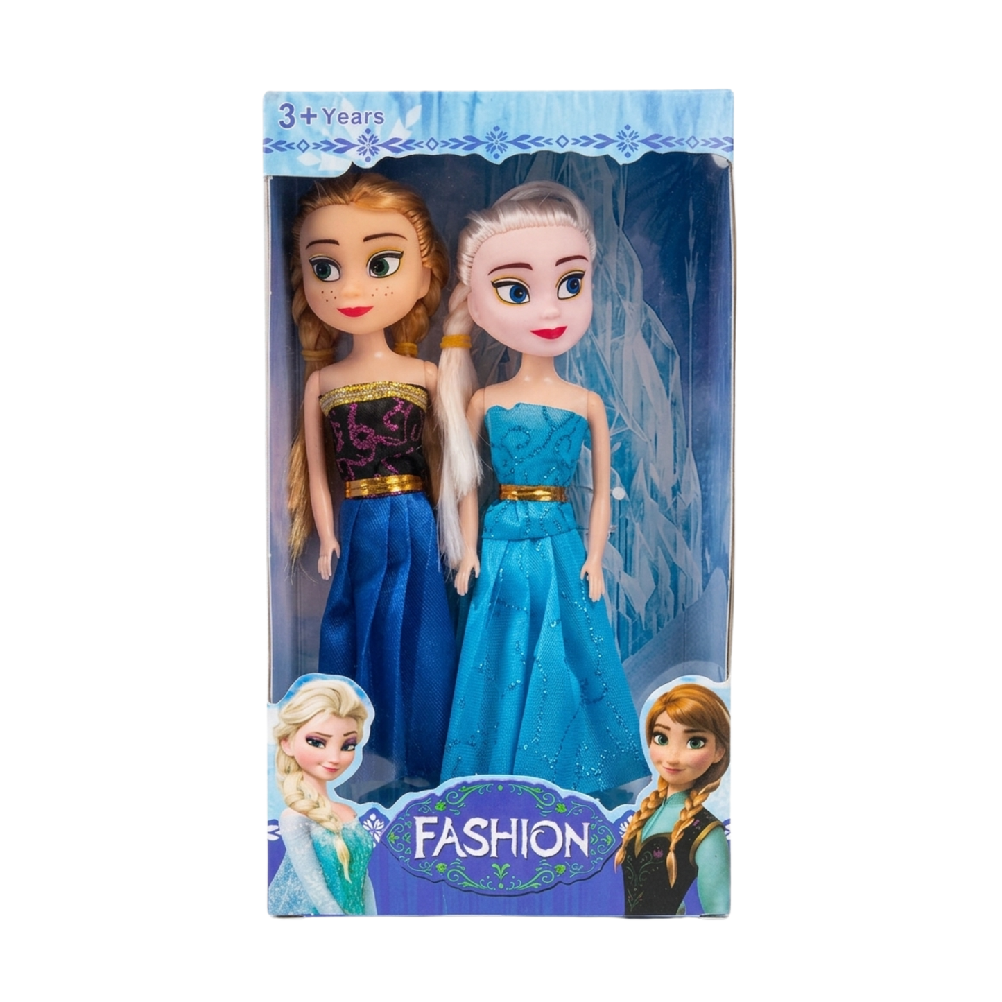 GD603 Two Frozen Doll Sister Anna elsa Set 16 cm Big Size for Kids