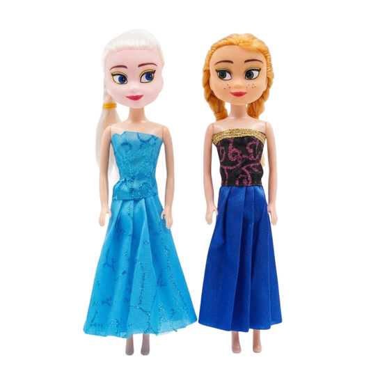 GD603 Two Frozen Doll Sister Anna elsa Set 16 cm Big Size for Kids