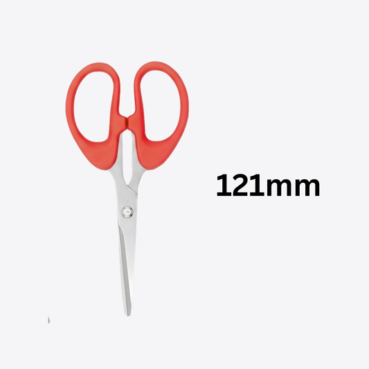 JC-004SC {Pack of 12} Stainless Steel Scissor 121 mm {Random Color}