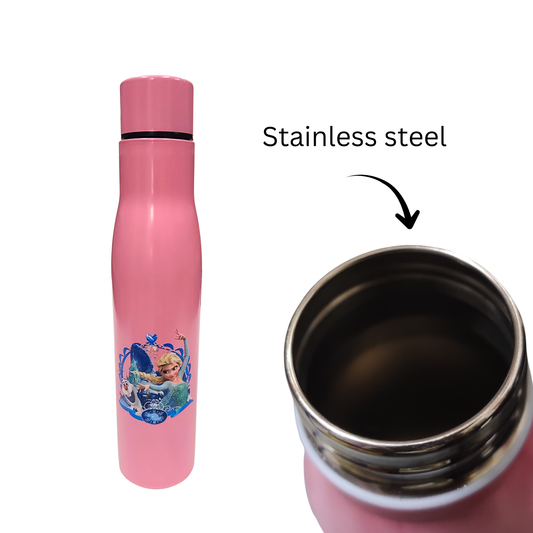 PX-14 Mix Cartoon Print Stainless Steel Water Bottle, 1000 ml {Random Design}