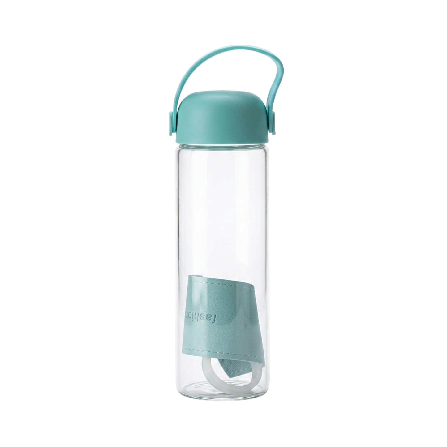 20733 Premium Glass Water Bottle with Handle | Leakproof BPA Free Drinking Bottle | Portable Water Flask for Office, Gym & Travel {Random Color}