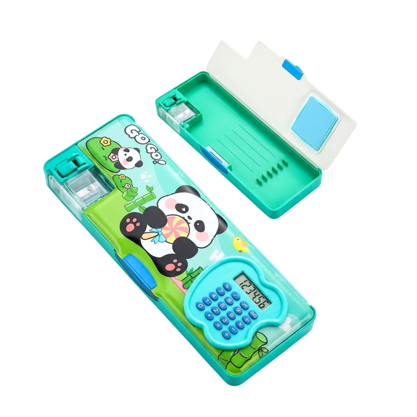 20573 Apple Calculator Pencil Box for Boys and Gils Geometry Box {Random Color}