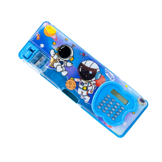20573 Apple Calculator Pencil Box for Boys and Gils Geometry Box {Random Color}
