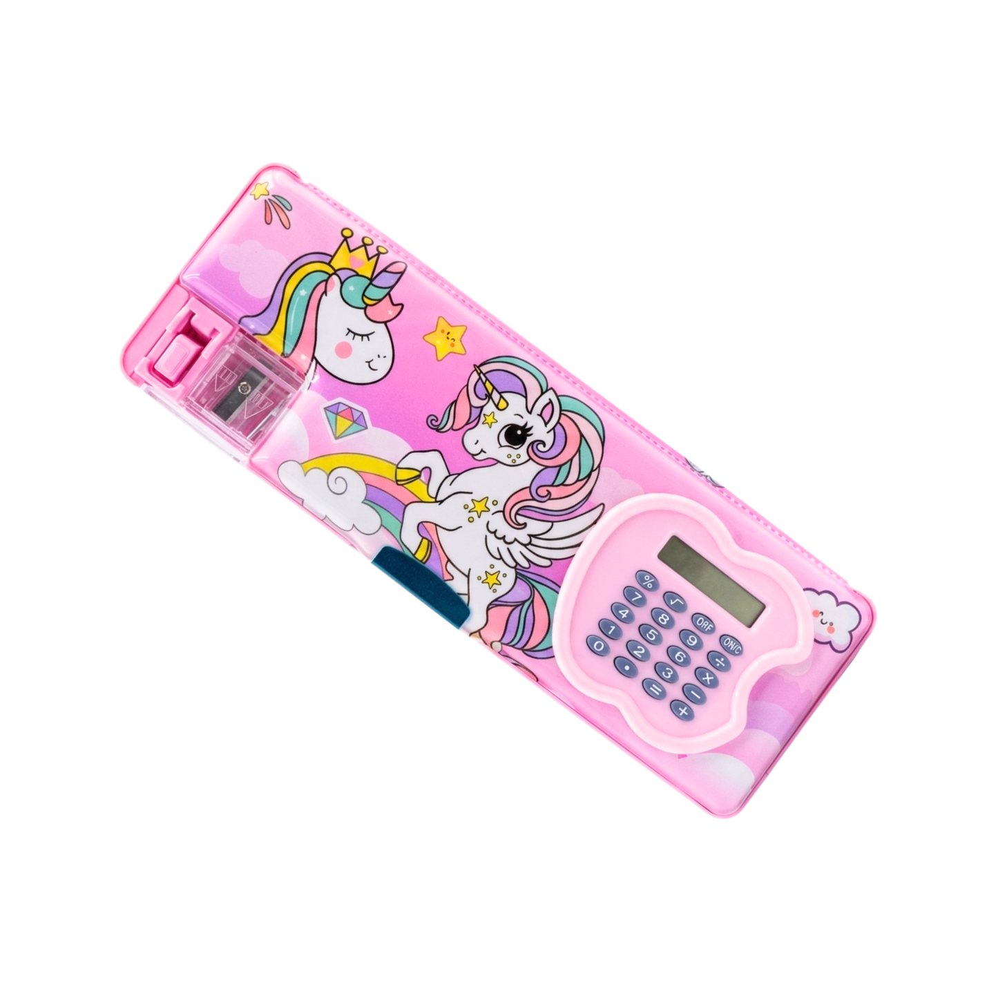 20573 Apple Calculator Pencil Box for Boys and Gils Geometry Box {Random Color}