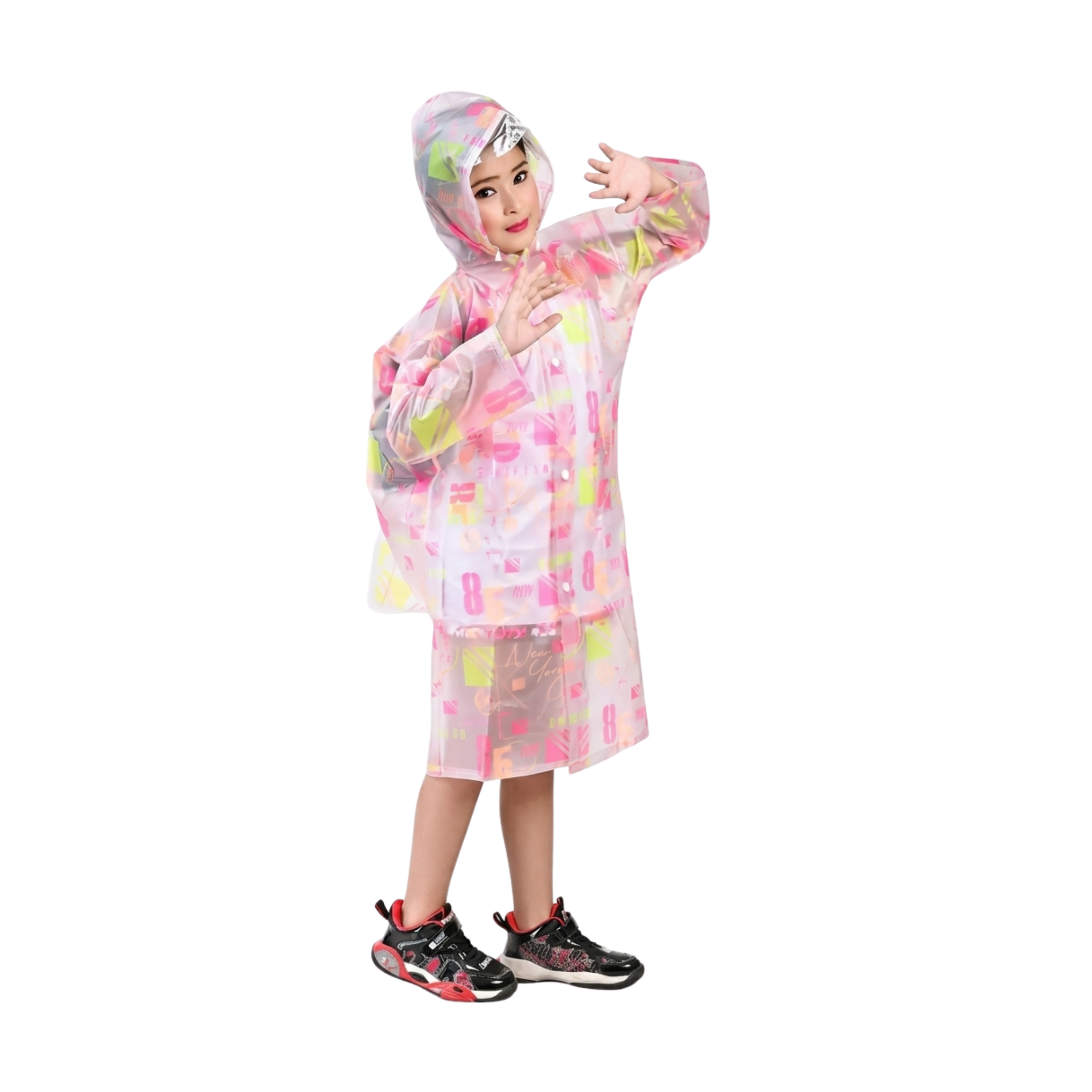 DX-0668 Waterproof Raincoat/Rainwear for Kids Boys and Girls Size 100-140Cm {Random Design}