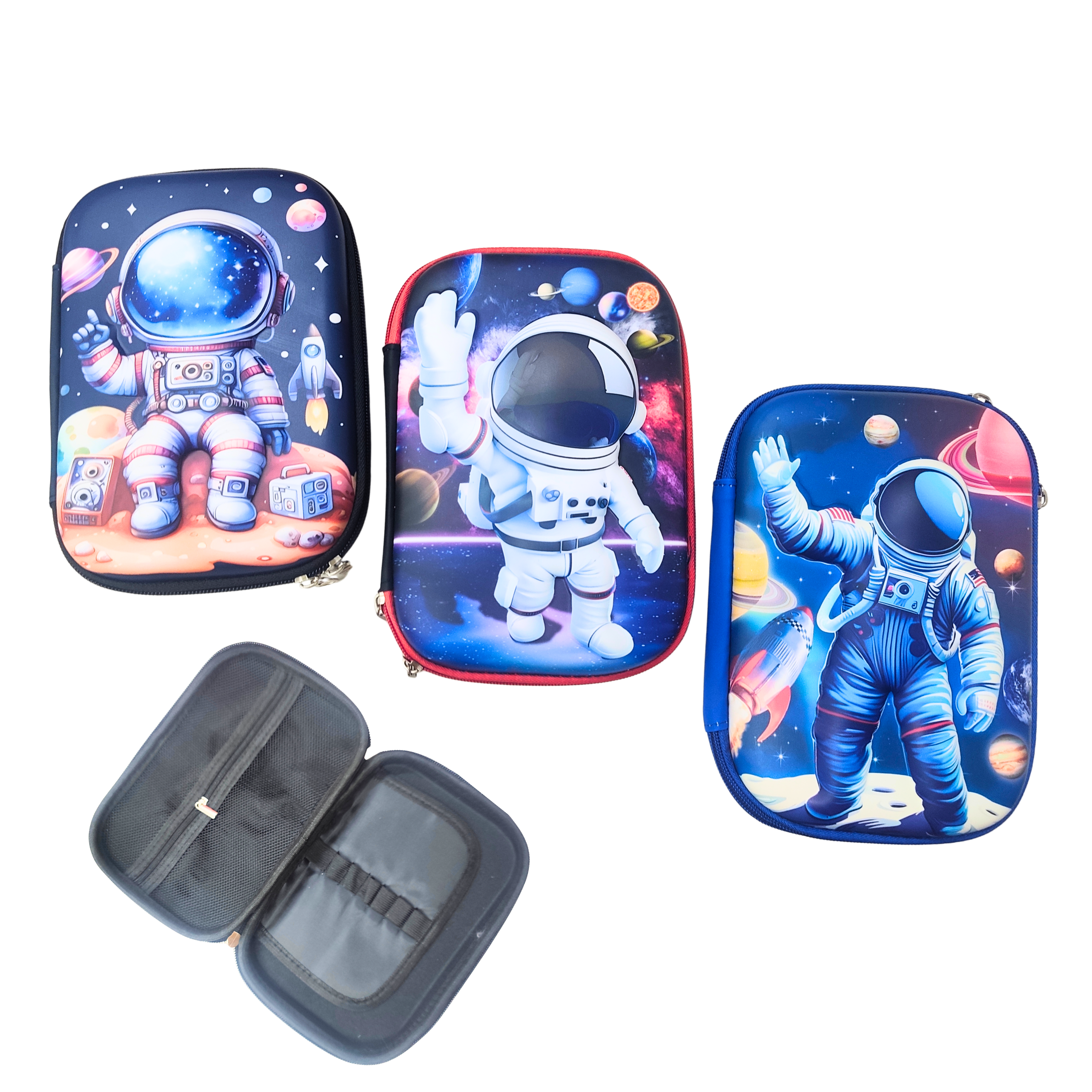 GBT-65104  3D Astronaut Pencil Box for Kids | EVA Hard Case Pencil Pouch | Random Design