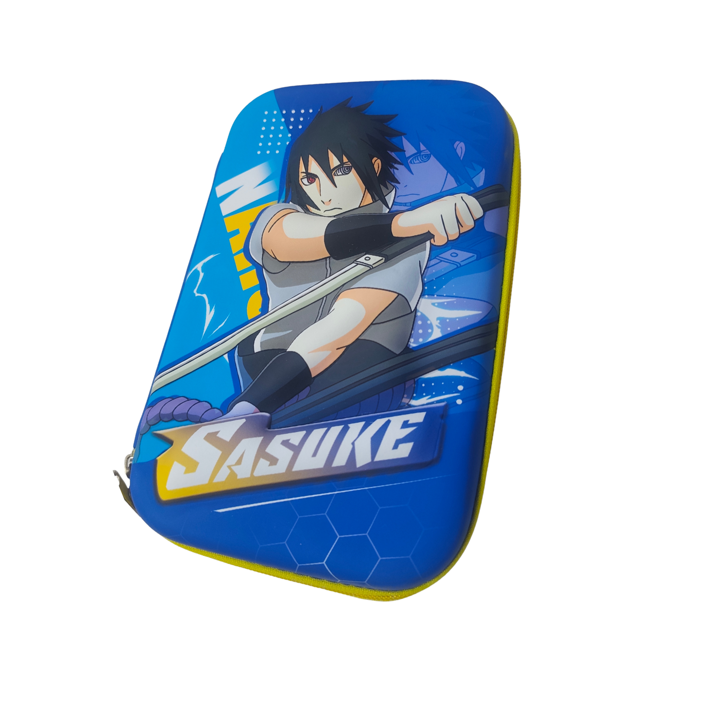 188919 3D Naruto Anime Character Design Hard Shell Pencil Case, Storage Pouch for Stationery and Travel {Random Design}
