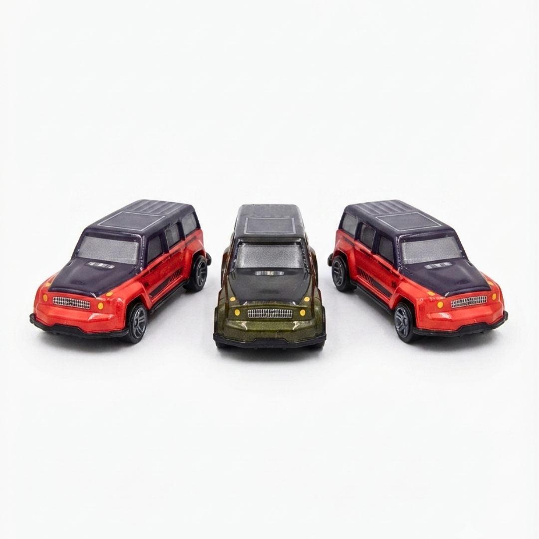 MD123-26H Metal Pull Back Cars & Airplanes Toy Set | 6 Pieces (3 Cars + 3 Airplanes) | Friction Powered Mini Vehicles | Kids Gift for Boys & Girls