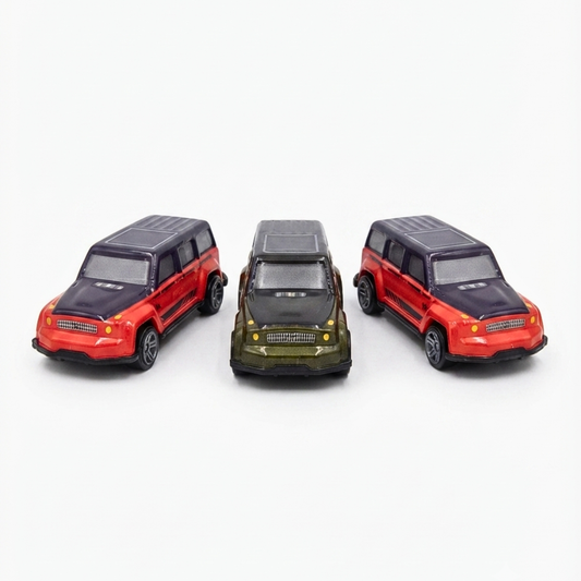 MD123-26H Metal Pull Back Cars & Airplanes Toy Set | 6 Pieces (3 Cars + 3 Airplanes) | Friction Powered Mini Vehicles | Kids Gift for Boys & Girls