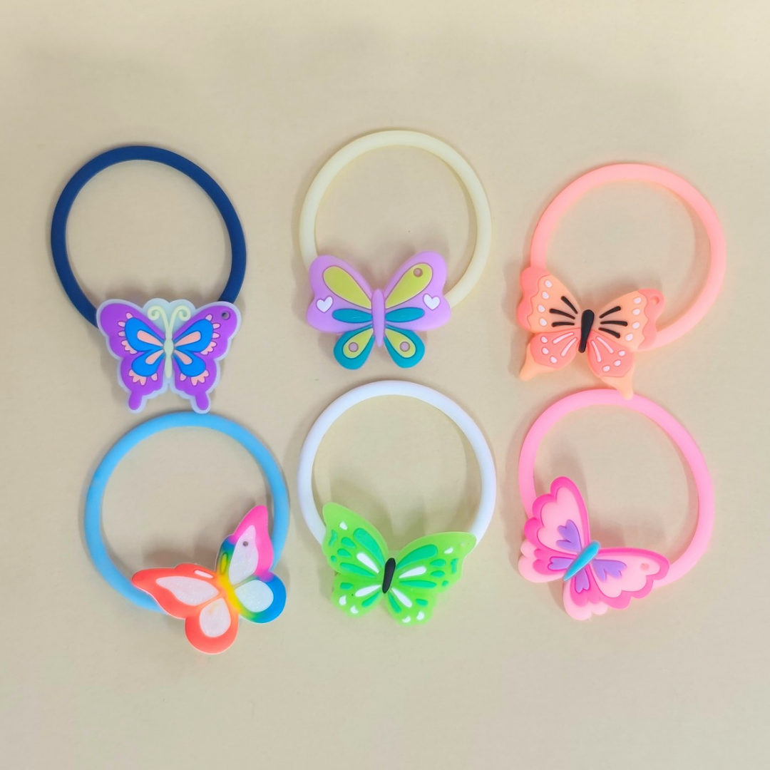 20810 (Pack of 12) Colorful Bracelet for Girls | Soft Silicone Stretch Bracelet | Cute Kids Fashion Accessory {Random Design}
