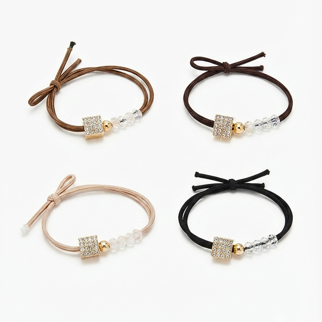 20835 {Pack of 12} Premium Crystal Bead Bracelet | Adjustable Fashion Bracelet for Girls & Women